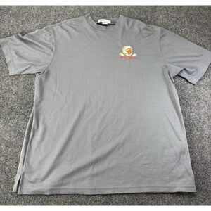 ILMigliore Red Man 2004 Embroidered Shirt XXL Gray Textured Nylon Made in Canada